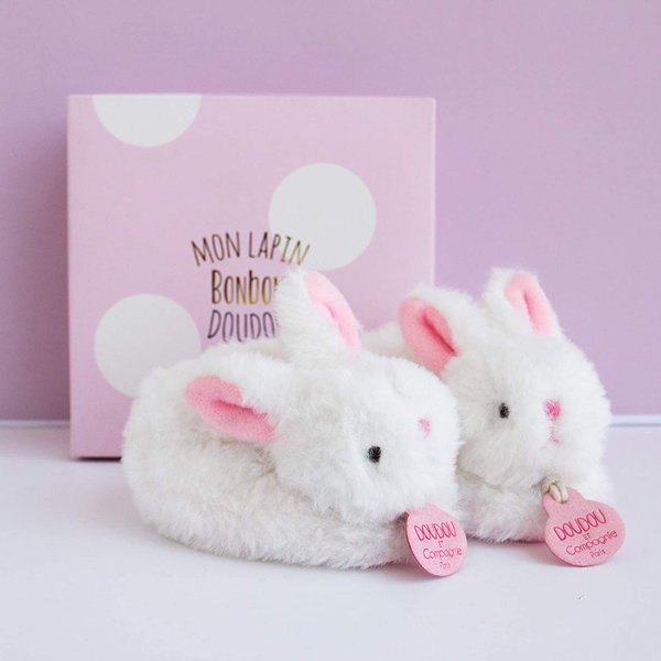 pink bunny booties
