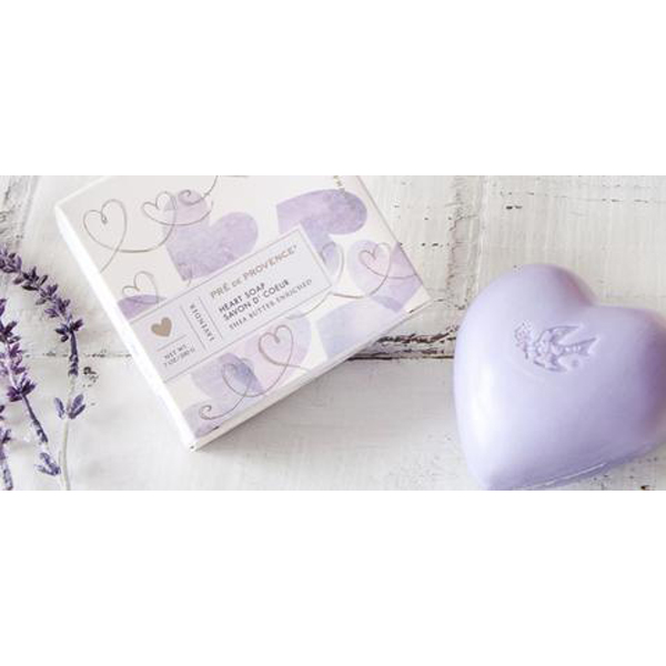 lavender heart soap