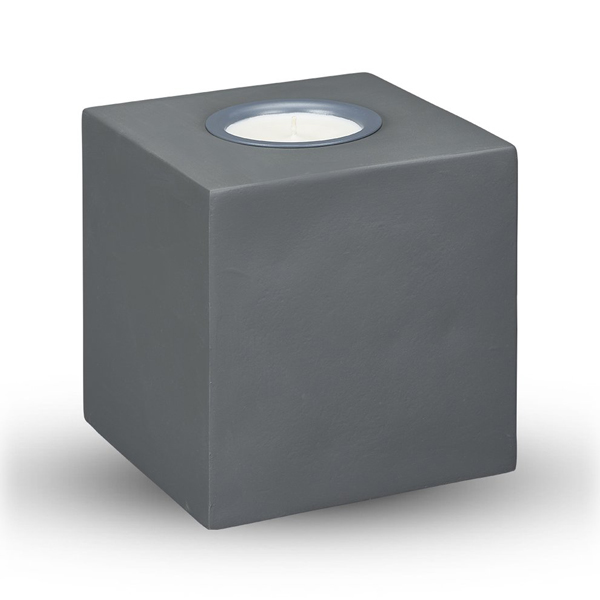 dark grey medium square candle