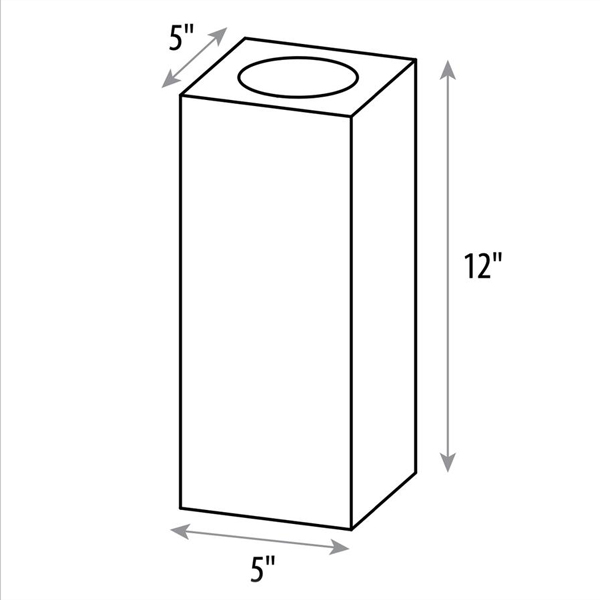 large rectangle candle
