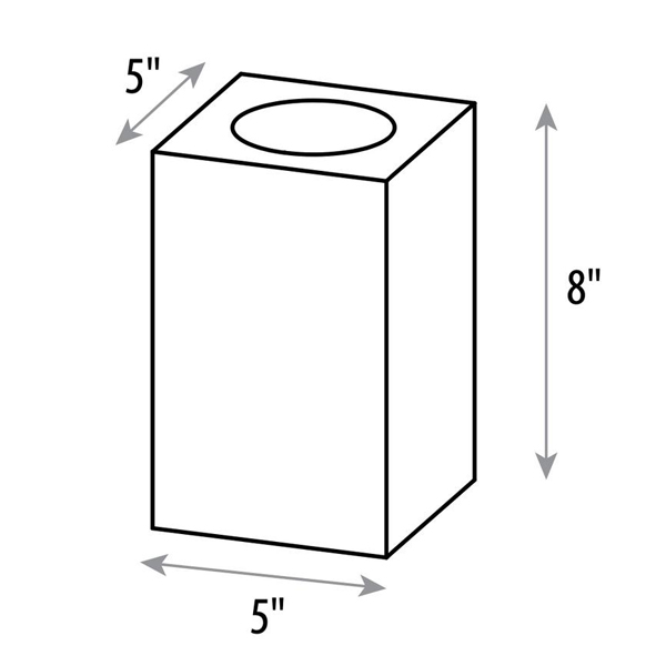 small rectangle candle