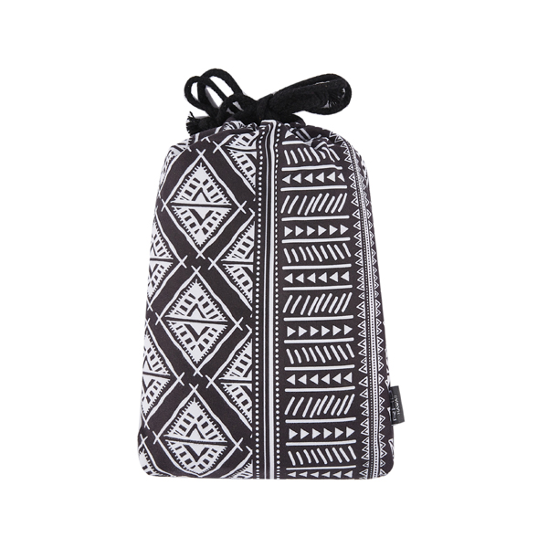 black tribal beach towel