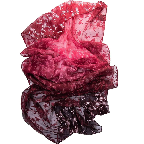 isabella cerise silk scarf