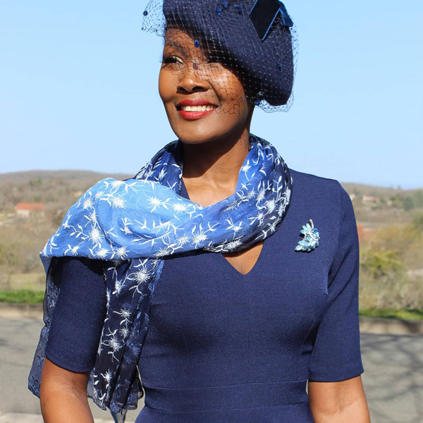 isabella mirtillo silk scarf