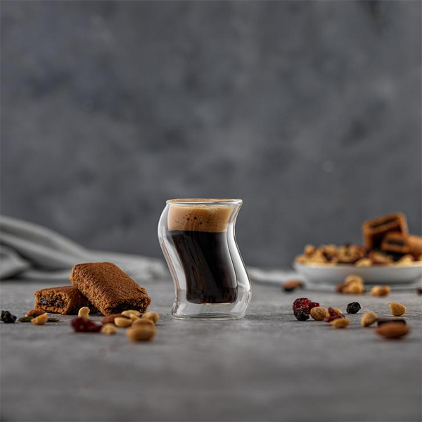 double wall espresso glass