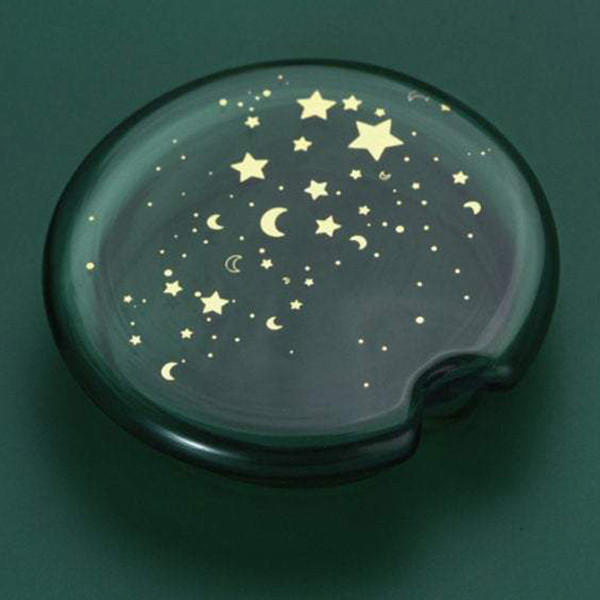 insulated star glass mug