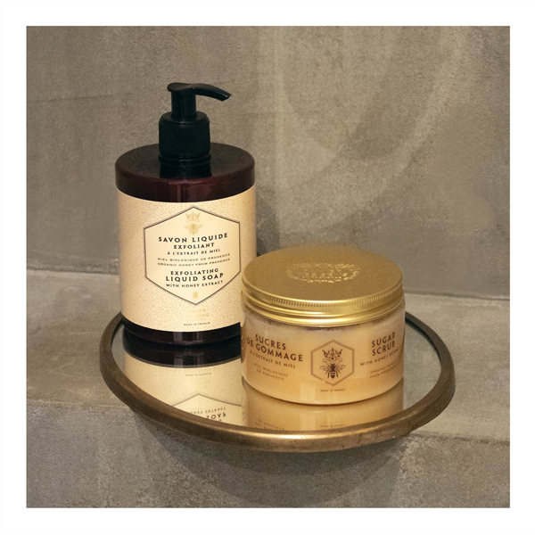 exfoliating honey liquid marseille soap